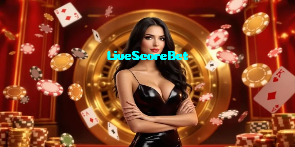 LiveScoreBet casino presented on mobile device in Pakistan with slots and live games